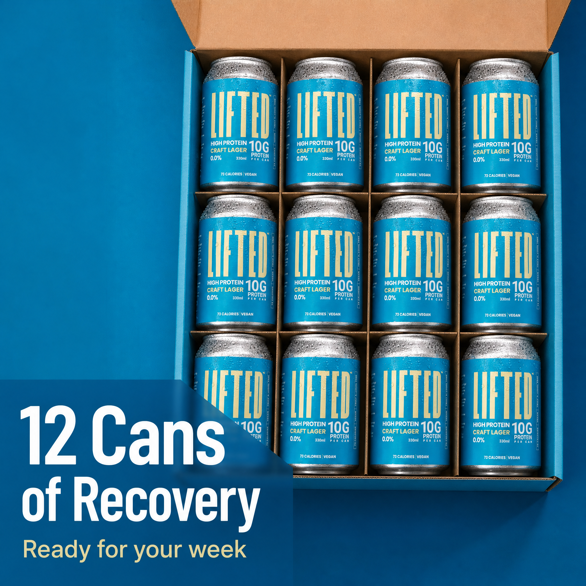 Lifted Protein Beer - 12 Pack